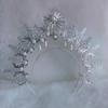 Gothic Lolita Angel Halo Headpiece Queen Anna Sun Goddess Crown Tiara Headband Baroque Hair Accessories Hanfu Hair Ornament