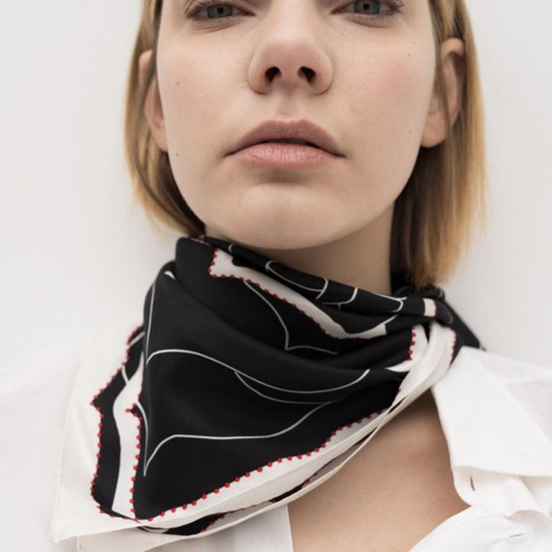 BB’DE SOLI’DE Blue Silk Scarf (3color)