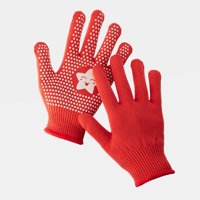 4 Farben Kinder Anti-Rutsch-Handschuhe Arbeitsschutz Schulsport Mädchenhandschuhe Outdoor-Aktivitäten Weiß gestrickte Handschuhe für Jungen 2-6 Jahre