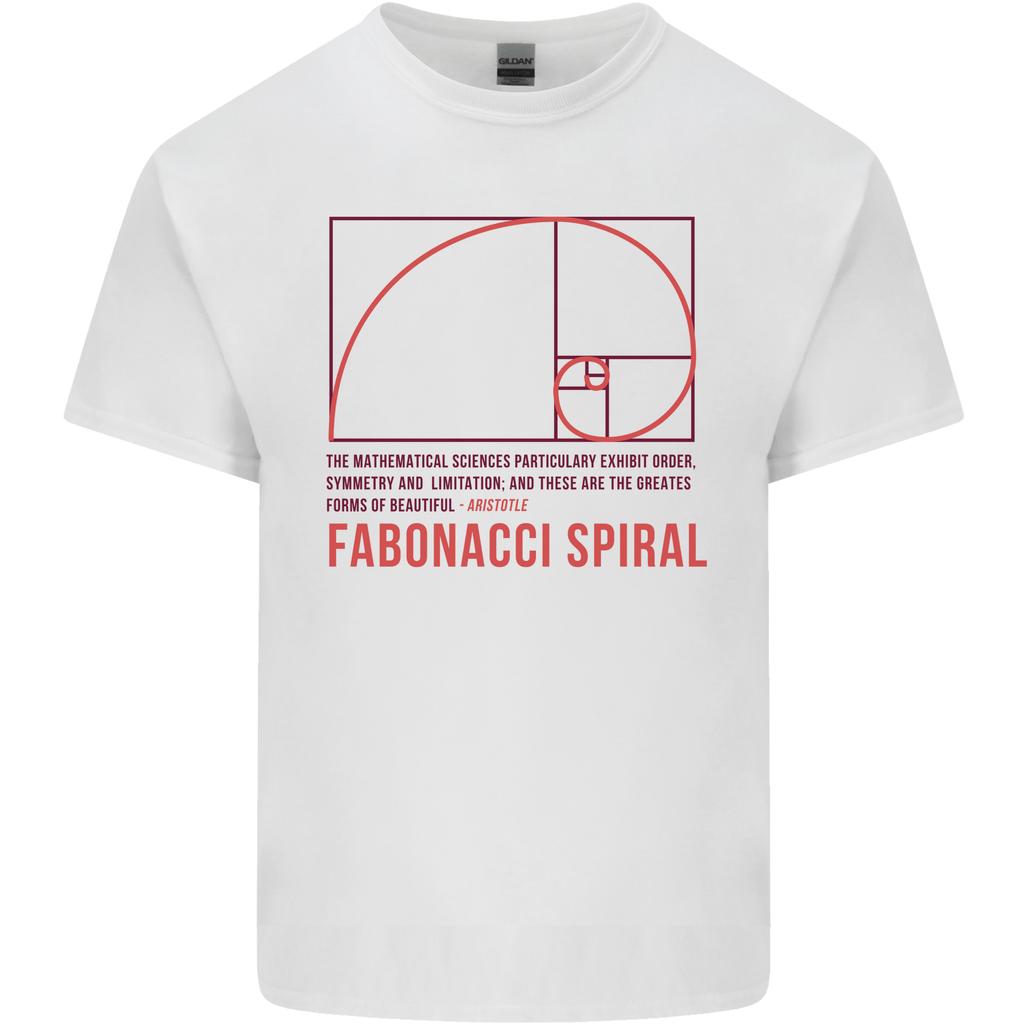 Fibonacci Spiral Mathematics Maths Science Unisexs Light Cotton TShirt