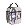 Twin Cat Girls Thermal Insulated Lunch Bags for Picnic Portable Food Container Bags Men Women Thermal Cooler Lunch Boxes