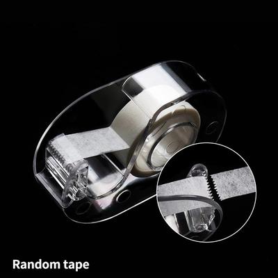 2ks/sada Transparentní zásobník na maskovací pásku Držák řezačky Japonské psací potřeby Organizér na ukládání pásek Washi Organizér Náhodné pásky