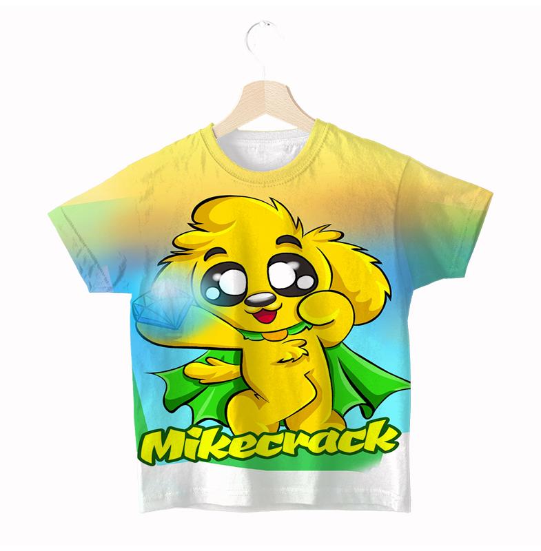 

Дитяча футболка Mikecrack Compadretes Літня Мультяшна Модна З коротким рукавом Футболка для хлопчиків Популярний Дитячий одяг Футболки 100 android зелений колір