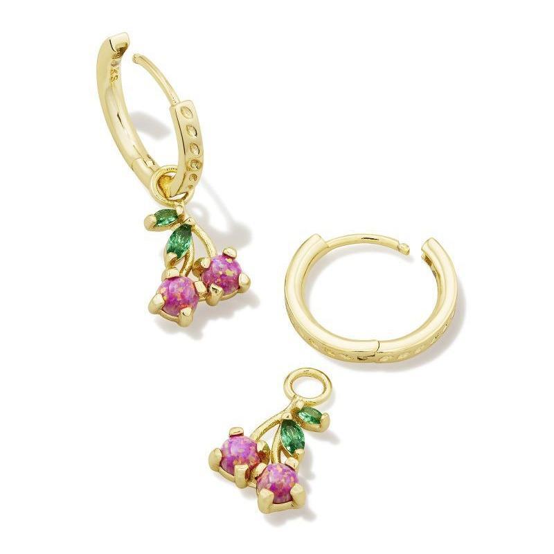 Cherry Necklace Fruit Zircon Peach Tropical Clavicle Chain Necklace Women