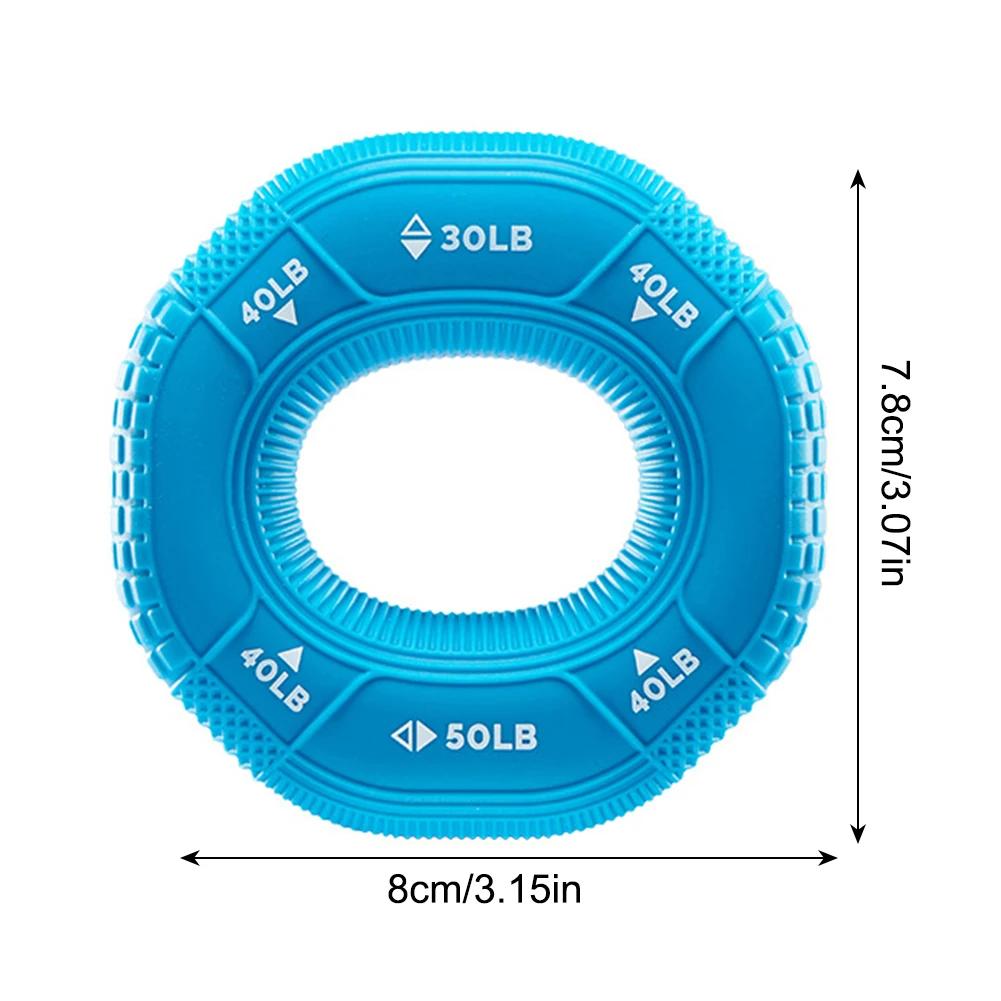 Silicone Rings Hand Grip Strengthener Finger Forearms Exercise Grip Trainer for Hand and Wrist Muscle Trainer Stress Relief