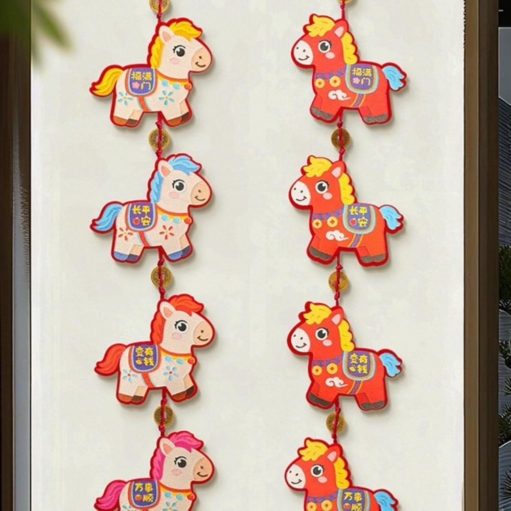 Horse Year Chinese New Year Decoration Cartoon Festive Hanging Ornaments Room