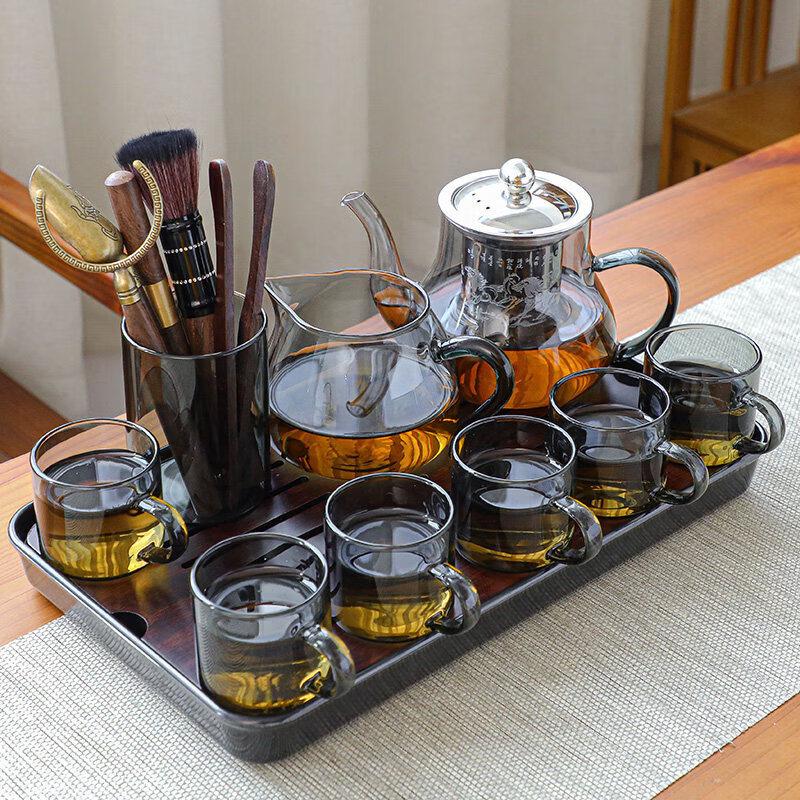 Qiwei Heat-Resistant Glass Kung Fu Tea Set