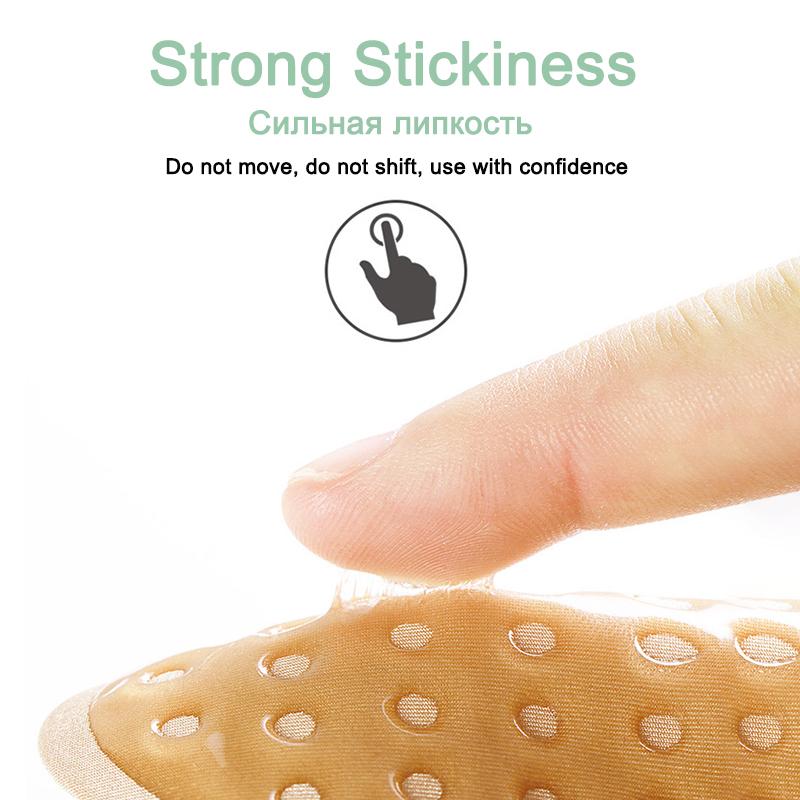 FINETOO  Ladies Clothing Silicone Shoulder Pads Non-slip Shoulders Invisible Breathable Reusable 1 Pairs Transparent And Skin Tone