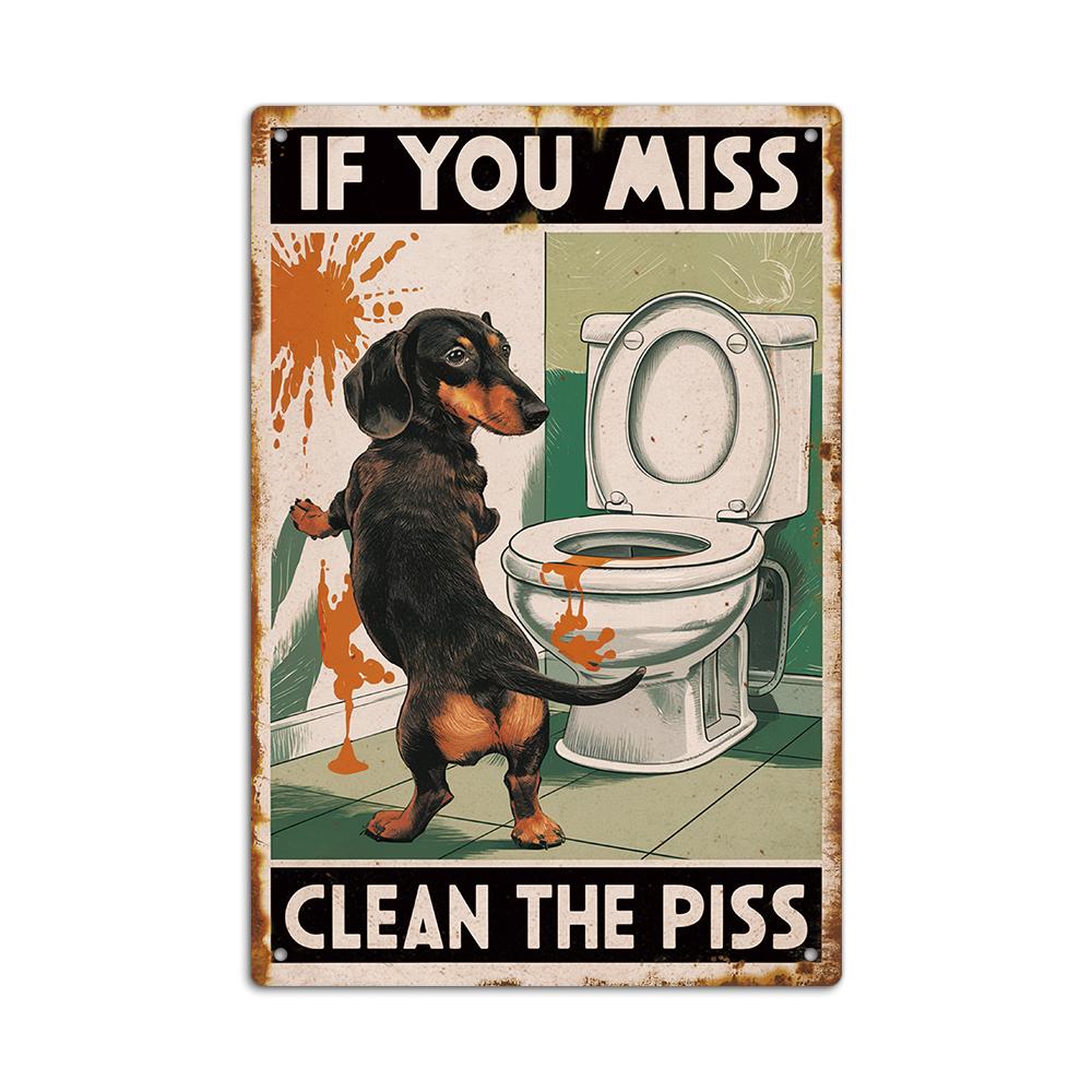 Putuo Decor Vintage Metal  Sign, Chimpanzee Element, Wall Art Decor for Home Farmhouse Bathroom Washroom Toilet, Gift