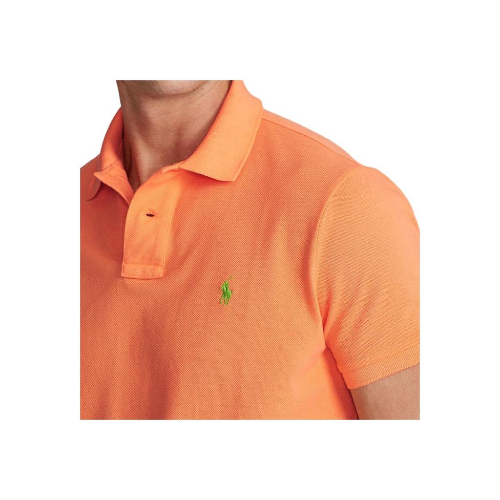 Polo Ralph Lauren Ss25 Pony Logo Embroidered Short Sleeve Cotton Polo Shirt Men tops MNPOKNI1N821118-800