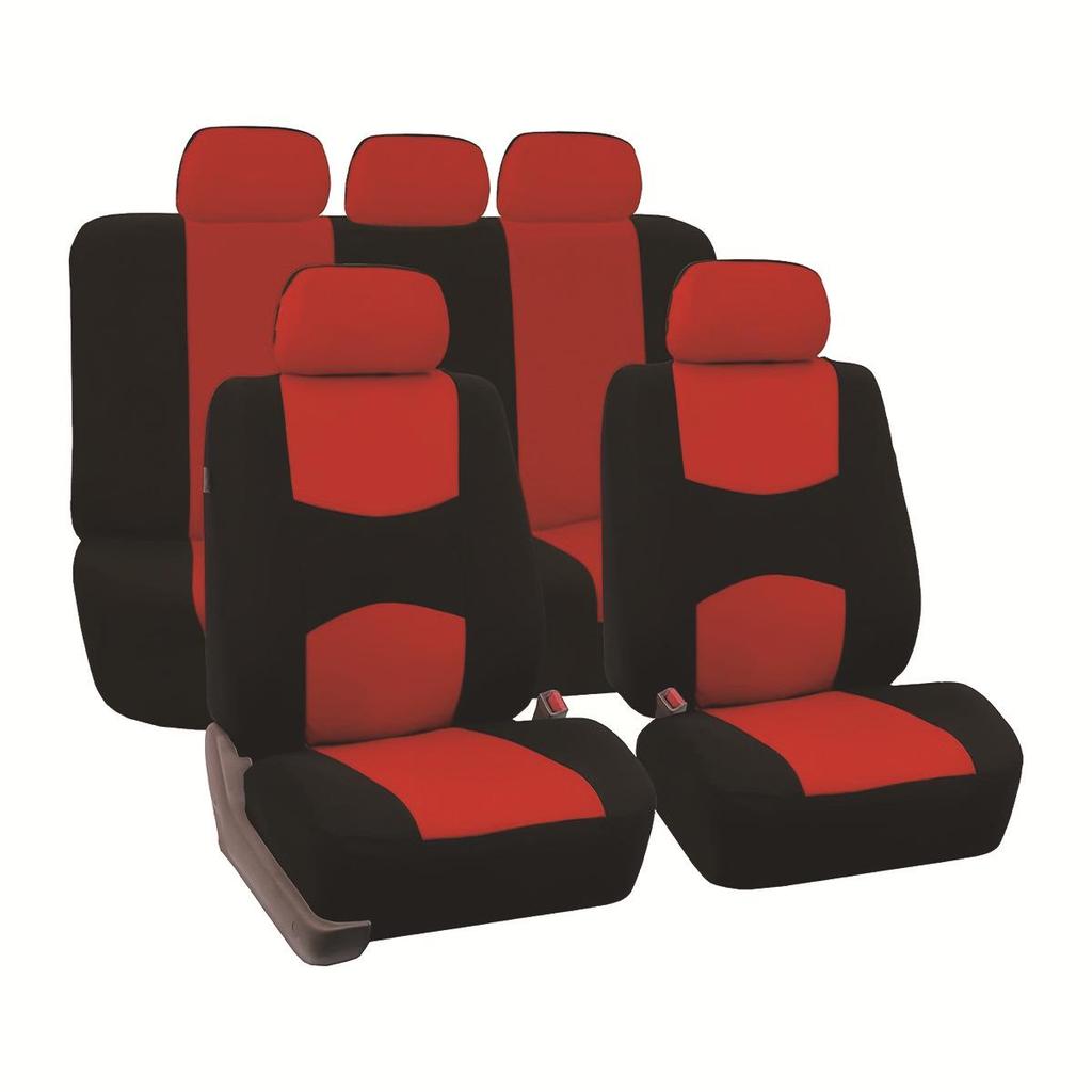 All Seasons Universal 5-Seat Car Seat Cover Set - 9 Pieces