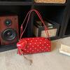 Frühlings-PU-Punkte Herzförmiger Anhänger Umhängetaschen Taschen Hohe Qualität Süße Handtaschen mit Obergriff Exquisite Vielseitige Mode Umhängetaschen
