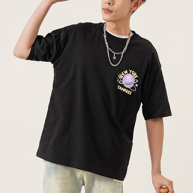 New MLB T Shirt American Vintage Unisex Black 3ATSL4023-50BKS