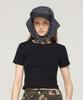 CARGOBROS FOR WOMAN Striped Bandana Cap (Black)