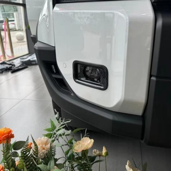 Carbon Fiber Front Fog Light Lamp Trim for Toyota Land Cruiser 2024 2025