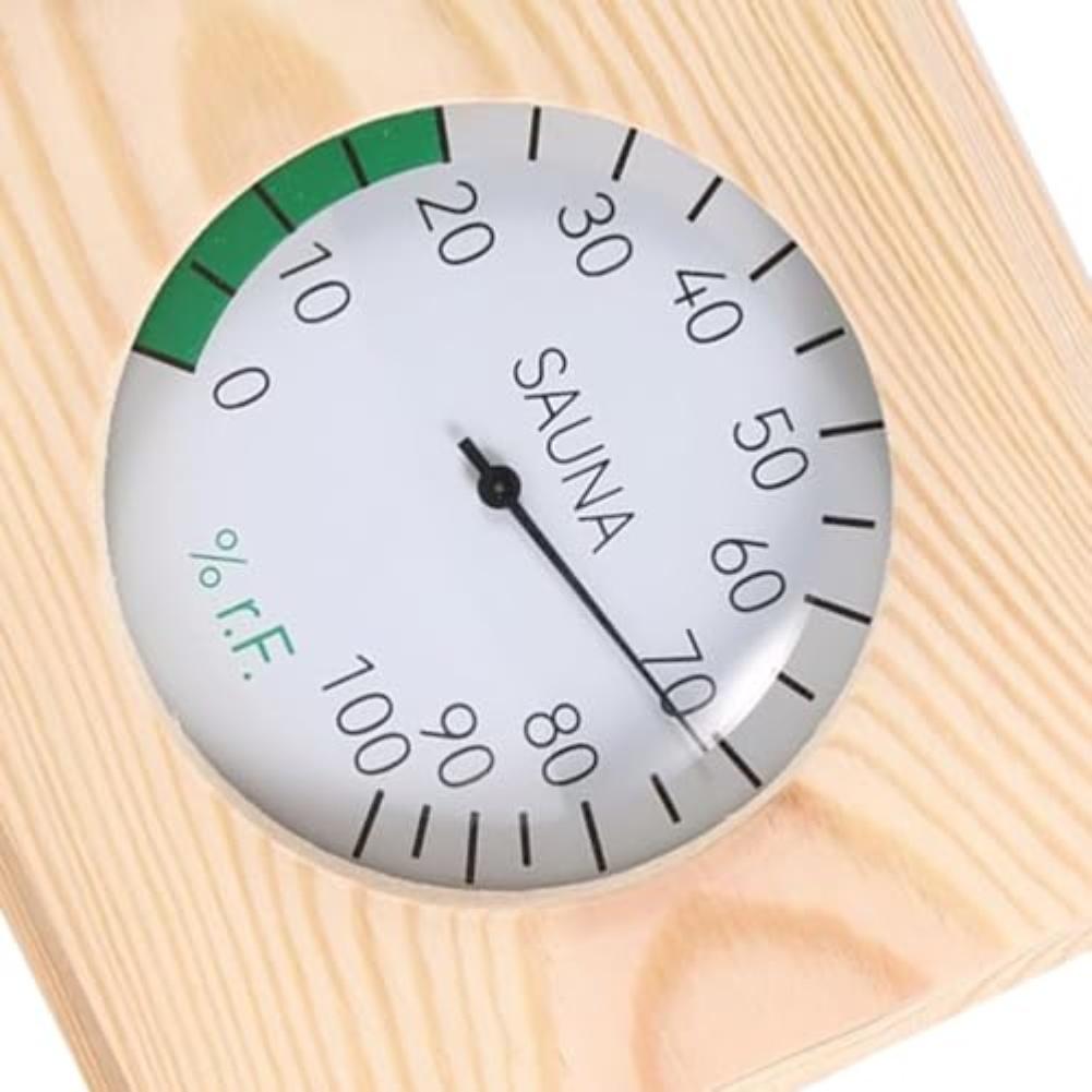 

1PCS Wooden Temperature/Humidity Meter Wall Mounted Sauna Spa Accessory Thermometer Hygrometer For Hotel Sauna Room China Mainland