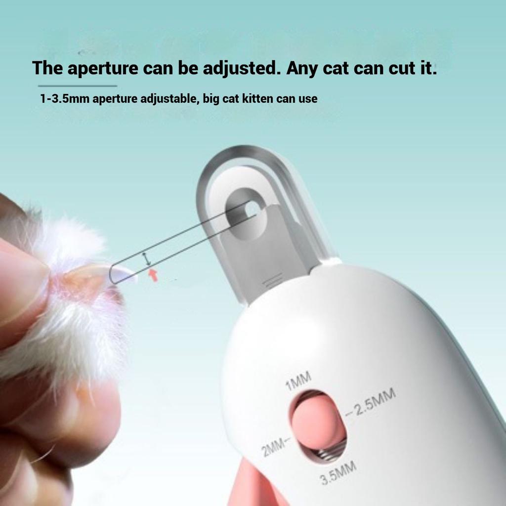 Pet Nail Clippers Dog Cat Nail Trimmer Labor-Saving Nail Clipper Convenient Led Electric Nail Grinder Dog Grooming Supplies