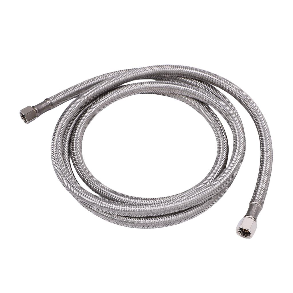 Ice Maker Hose Stainless Steel 1/4 Inch Woven Ice Maker Water Supply Hose Connector for DIY Replacement S
