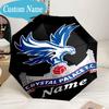 Custom Name Umbrella Crystal Palace Crest Umbrella 8-Frame for Travel, Camping, Casual Lightweight Portable, Essential for Family Gifts