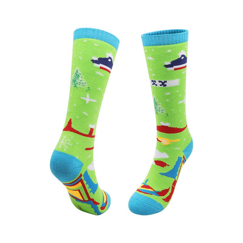 Kids  Winter Ski Socks: Non-slip, Breathable, Warm, Medium & Large Long Snow Socks XS (27-30)