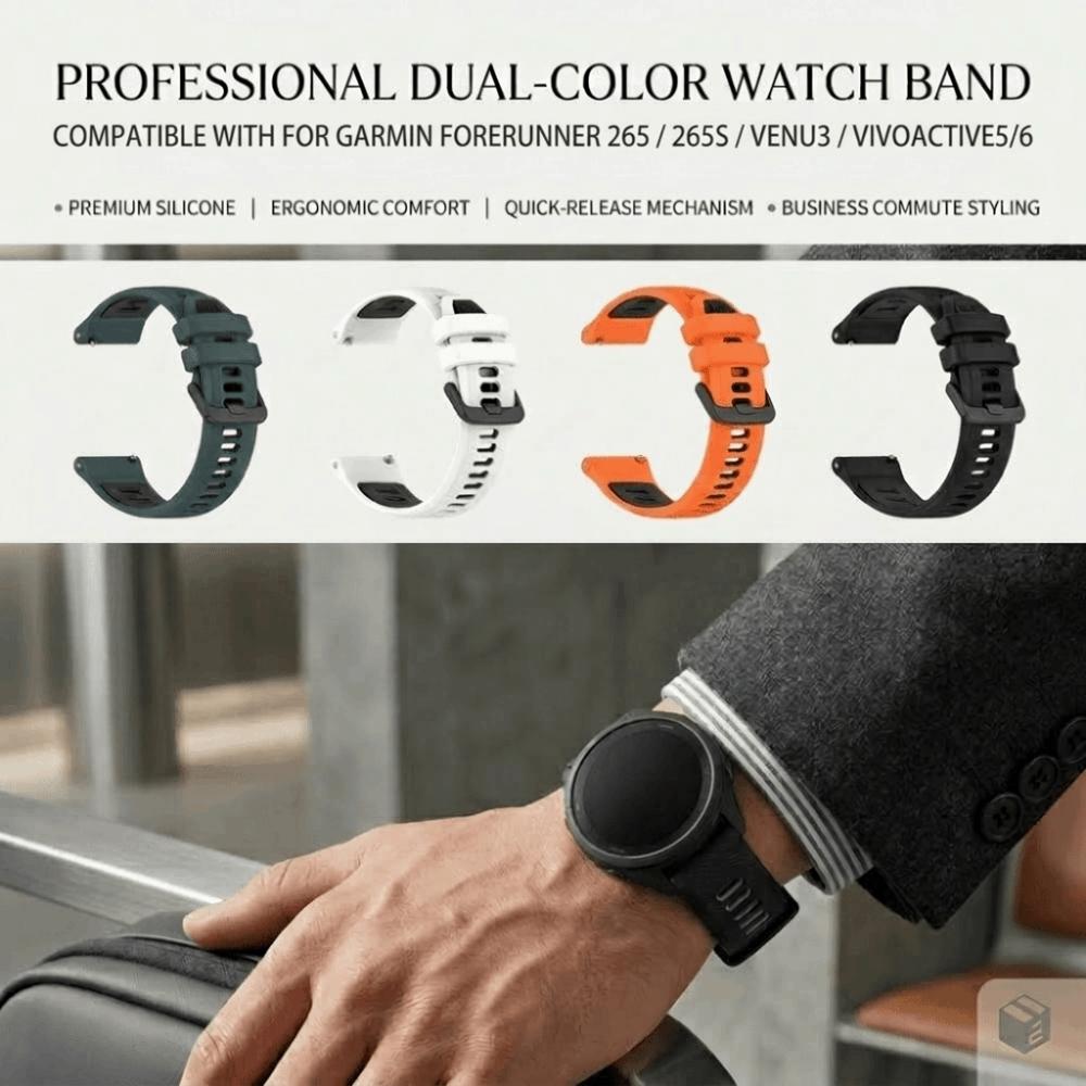 Sweatproof Smart Watch Band Strap Wristband for Garmin Vivoactive 5/6/Venu 3/255S/265S Unisex