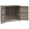 vidaXL Gartenschrank Grau 83x45x76 Cm Poly Rattan
