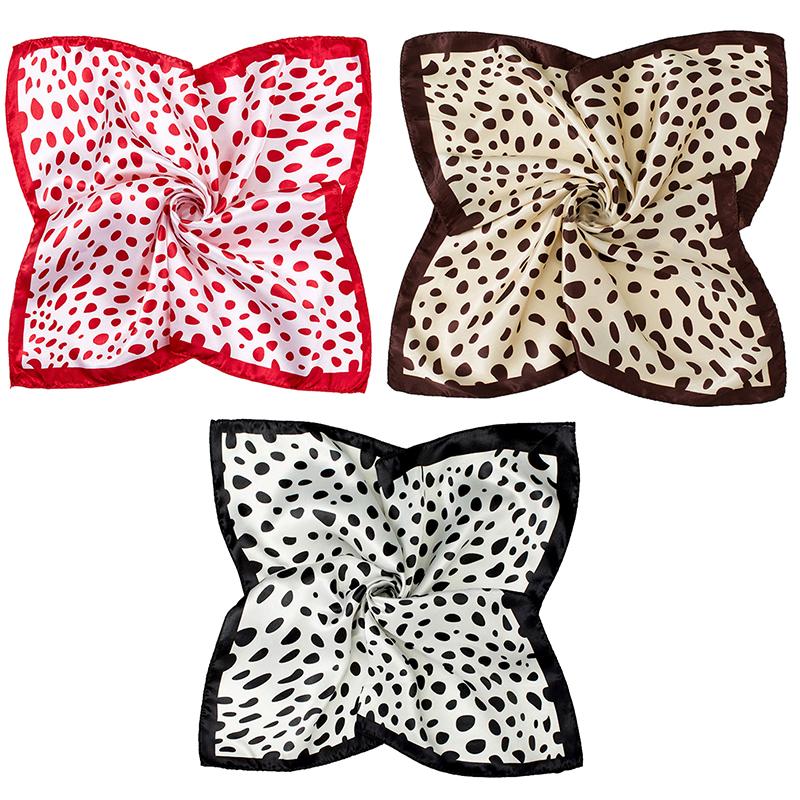 1Pc Polyester Flight Attendants Square Elegant Bandana Fashionable Women's Scarfs Hijab 50x50CM