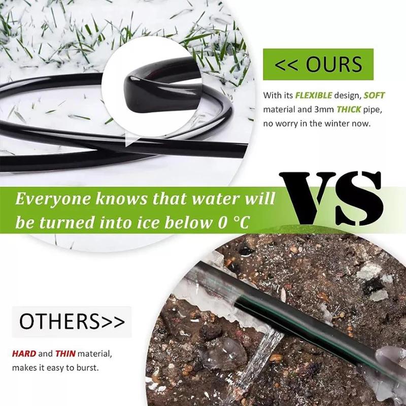 5M DIY Gartenbewässerung Tropfbewässerungsschlauchsystem Verteilerschlauch Bewässerungsleitung Garten Tropfbewässerungsschlauch zum Bewässern