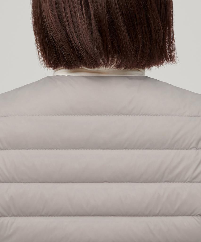 Musinsa Standard Woman Women'S Transform Round Neck Light Down Vest [Light Beige]