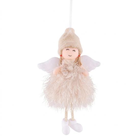 Party Supplies Cute Plush Angel Doll Christmas Ornament, Small Fairy Pendant Pendant, Tree Hanging Decoration for Holiday Decor Ornament