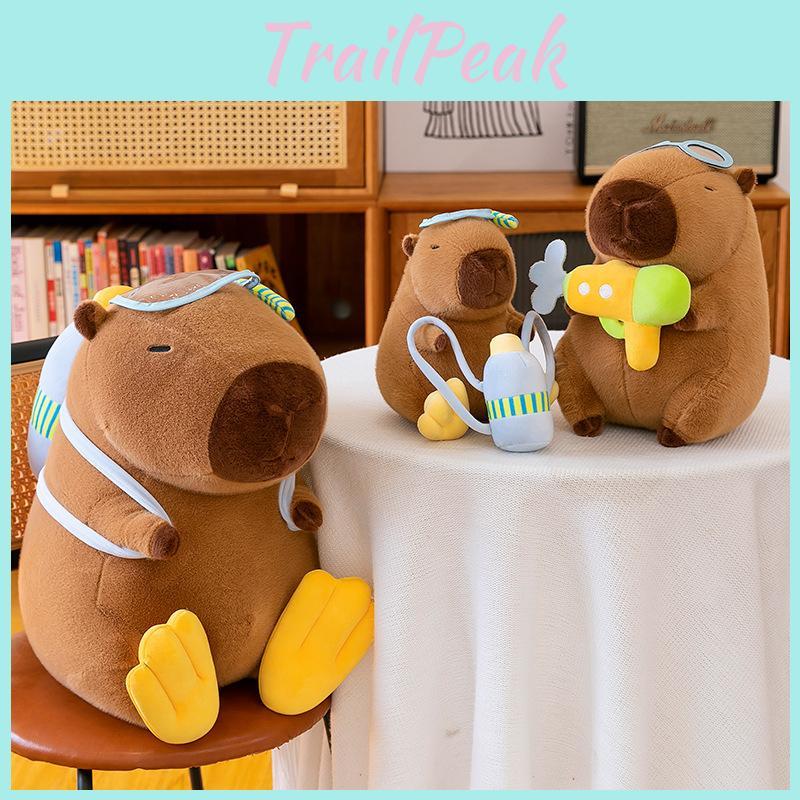 Capybara Water Gun Diving Water Bottle Backpack Design Children Room Plush Toys