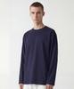 Deoseutoli [8-Count] Simple Heavy Long Sleeve Tee (Navy)