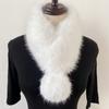 Thickened Imitation Fur Scarf Magnetic Cross Neck Warmer Gifts Plush Scarf  Girl