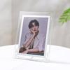 Clear Glass Picture Frame Minimalist Crystal Tabletop Photo Frame Multiple Sizes 5/6/7/8/10inch/A4 for Home Office Decor