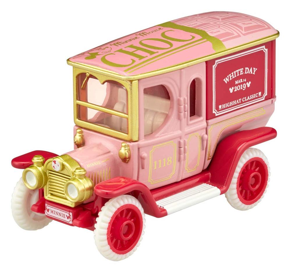 Tomica Disney Motors Classic Minnie Mouse White Day Edition 2019 Hi-Hat