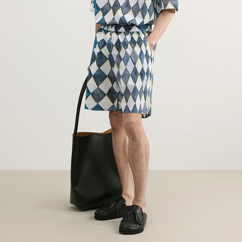 CROQUIS Men's 2025 Summer Loose Straight Mid-Shorts