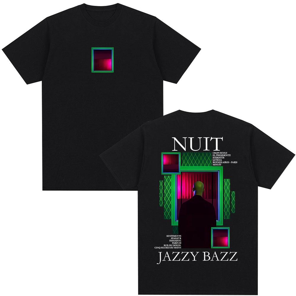 

Rapper Jazzy Bazz Nuit Album Graphic T-shirt Men Women Hip Hop Fashion Pop Music T-shirts Male Casual Vintage Oversized T Shirts 5XL різнокольоровий
