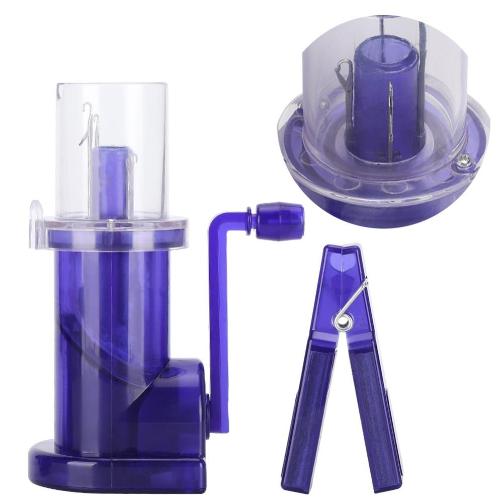 Purple Hand Knitting Machine Mini Cord Knitting Machine Braiding Thread Device Household Use
