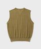 Shirter Cable Linen Knit Vest (Beige)