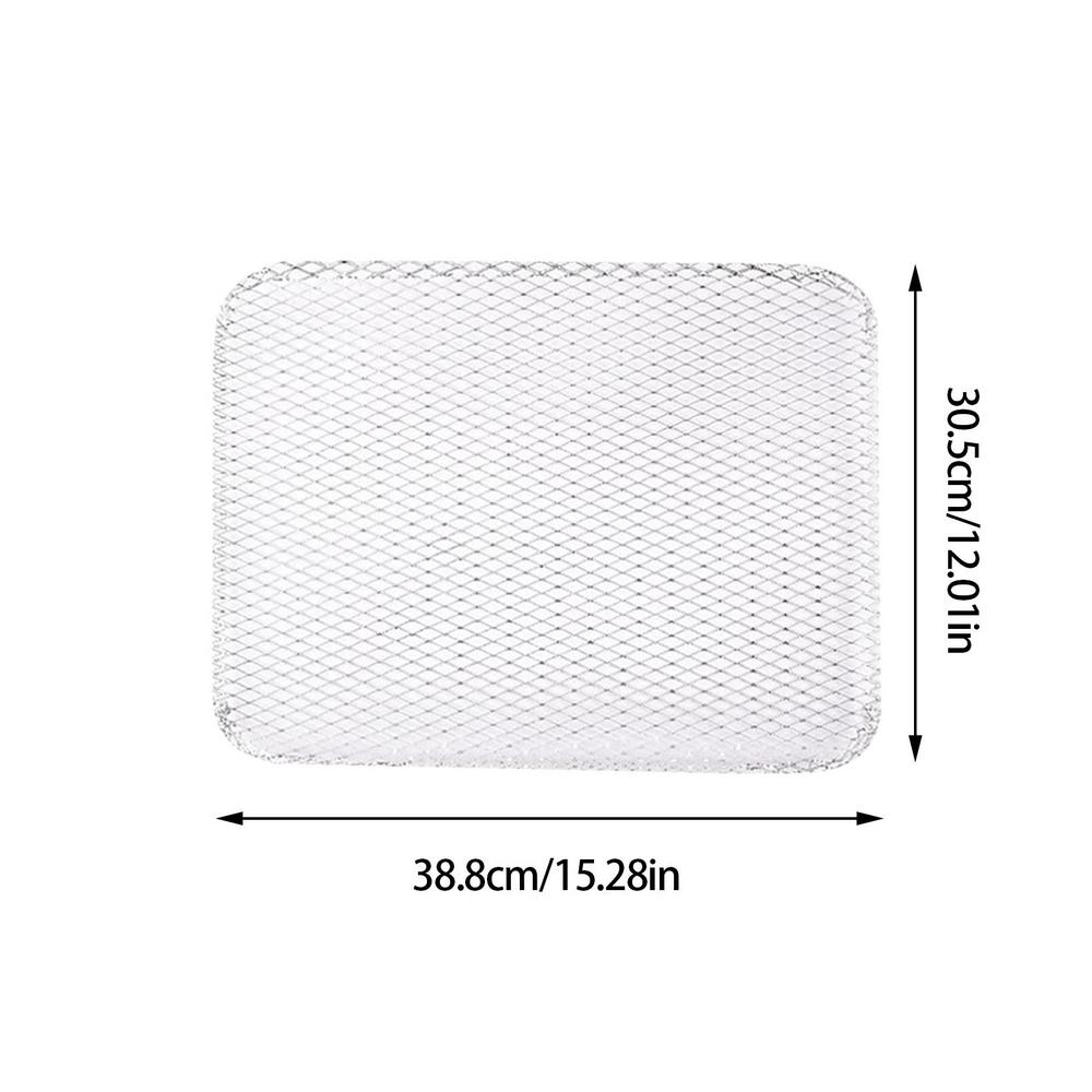 Mesh Grilling Mat 10-Pieces Non-Stick Grill Grid Mesh Net For Steaks BBQ Food Cooking Screen For Campfire Garden Picnics