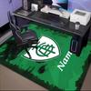 Custom Name Green Shield America Design Rug Game Carpet, Floor Mat for Bedroom Living Room Entryway Rug, Home Decor Idea Gift for Christmas birthday
