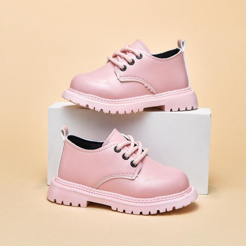 Fashion Girls Shoes Spring New British Style Kids Leather Shoe Anti Slip Child Performance Shoes Soft Soled Girl Casual Shoe