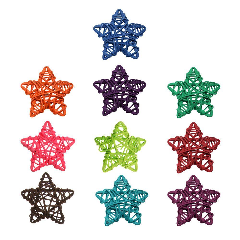 Home Decor Wedding Party Pentagram Shape Sepak Takraw Christmas Gift ArtifIcial Rattan Star