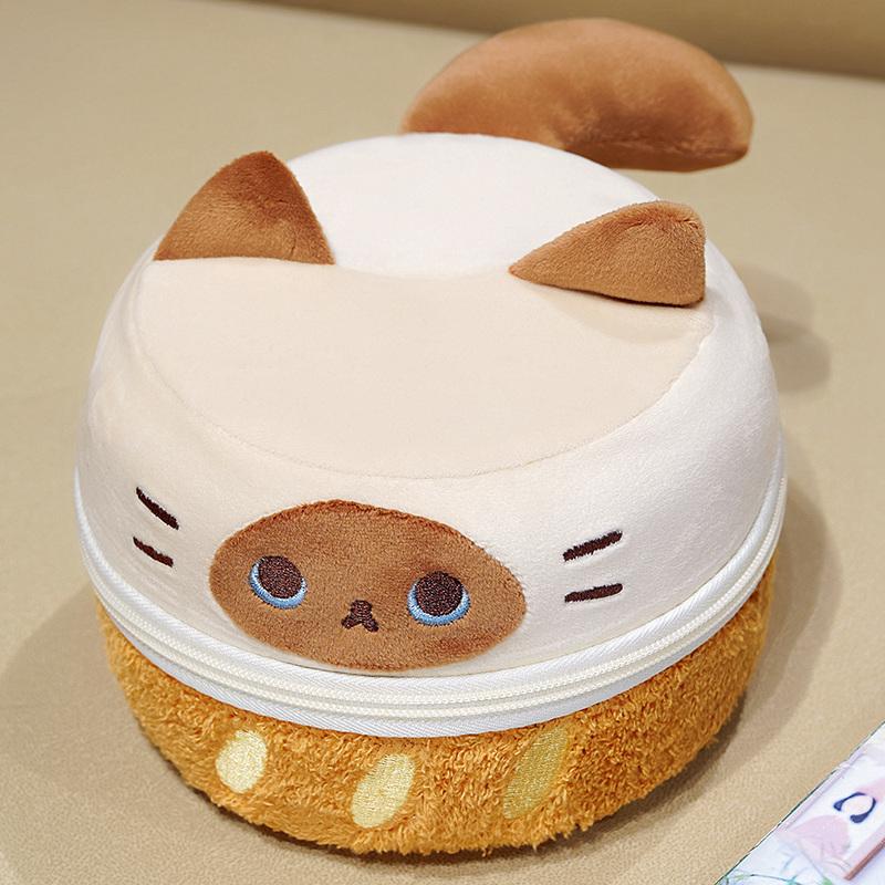Siamese Cats Memory Foam u-Shaped Pillow Stuffed Plush Animal Cat Portable Neck Pillow For Travel Comfortable Gifts