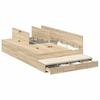 Storage Bed Frame Sonoma Oak 120 cm Wood Based Material