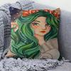 Cartoon Anime Movie Mavka Lisova Pisnya Decorative Room Aesthetics Pillow Case Home Decor Sofa Bed Couch Pillow Cover 45x45