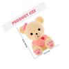 Bear Shaped Piggy Bank for Kids Creative Vinyl Money Box Cute Savings Jar Desktop Decor Gift for Birthday Christmas New Year