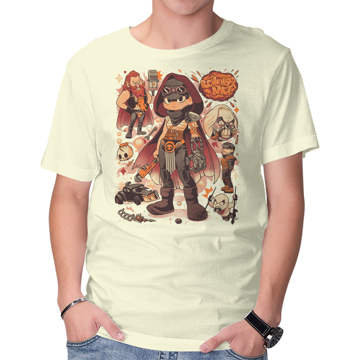 Unisex Crew Neck T-Shirt Sand And Fire Graphic Short Sleeve Casual Tee XS