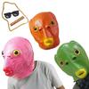 Cosplay Grünes Fischkopf-Monster-Maske Murloc Haarmaske Fischkopfbedeckung Niedliche und Lustige Maske für Halloween Karneval Kostümparty