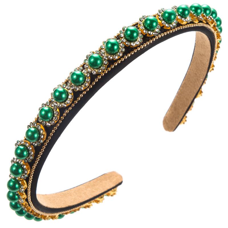 Elegance Retro High Hair Accessories Fashion Thin Pearl Headband Female Sense Dinner Party Edges Baroque